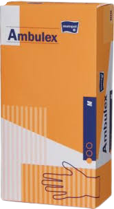 Ambulex Rukavice latexové jemně pudrované M 100 ks