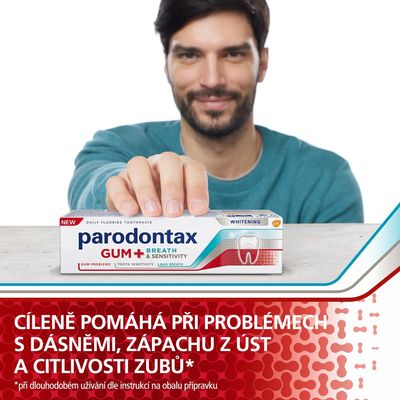 Parodontax pro dásně, dech a citlivé zuby Whitening 2 x 75 ml