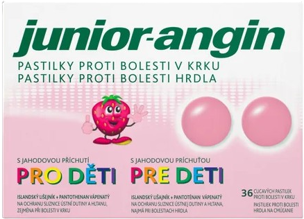 Junior-angin pastilky pro děti 36 pastilek