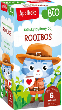 Apotheke Dětský čaj BIO rooibos běžné pití 20 x 1.5 g