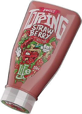 Lifelike Topping Twister strawberry 1 x 250