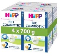 HiPP 2 BIO Combiotik® Pokračovací mléčná kojenecká výživa 4 x 700 g