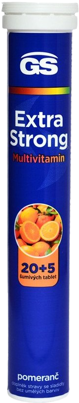 GS Extra Strong Multivitamin pomeranč 25 šumivých tablet