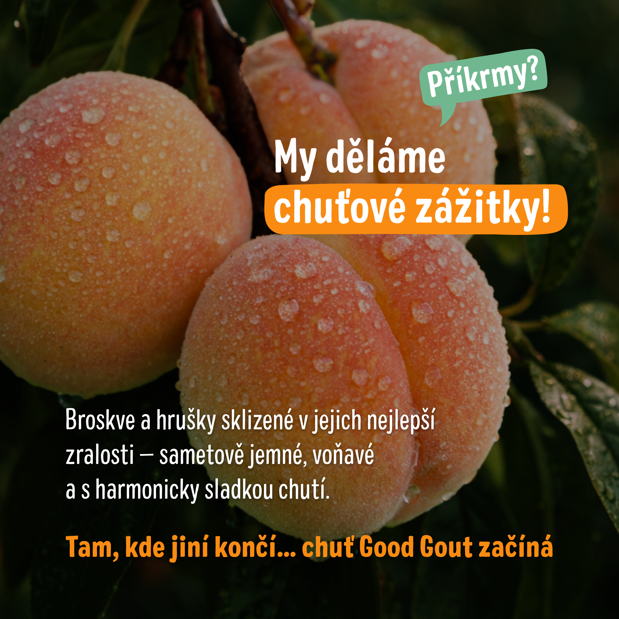 Good Goût BIO Broskev s hruškou 120 g