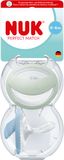 Nuk Dudlík Perfect Match GREEN/BLUE 0-6m BOX 2 ks