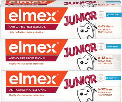 Elmex Zubní pasta Junior Professional 3 x 75 ml