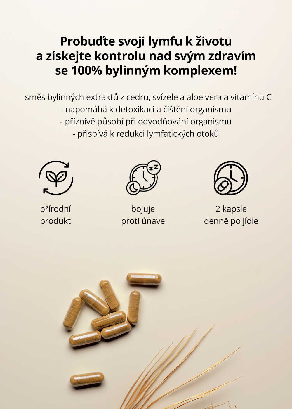 Venira lymfa system 80 kapslí