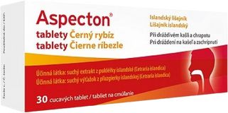 Aspecton na kašel černý rybíz 30 tablet 30 ks