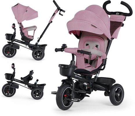 Kinderkraft Select Tříkolka Spinstep Pink, Premium