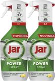 Jar Power Spray 3v1, víceúčelový sprej na nádobí a do kuchyně, citronová vůně 2 x 500 ml