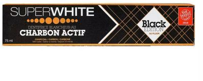 Super White Bělící zubní pasta SUPERWHITE s aktivním uhlím 75 ml