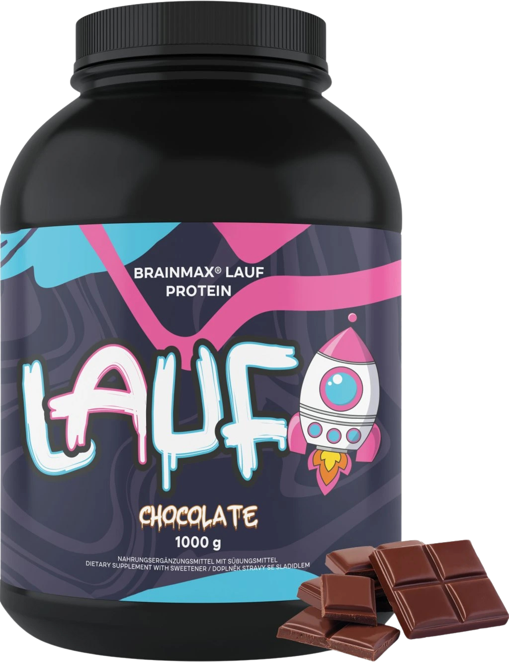 BrainMax LAUF Protein, Čokoláda 1000 g