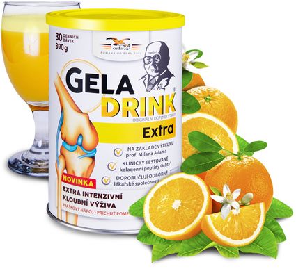 Geladrink Extra práškový nápoj příchuť pomeranč 390 g