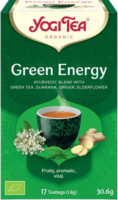Yogi Tea BIO Čaj Zelená energie 17 sáčků