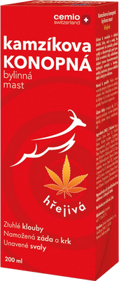 Cemio Kamzíkova konopná mast hřejivá 200 ml