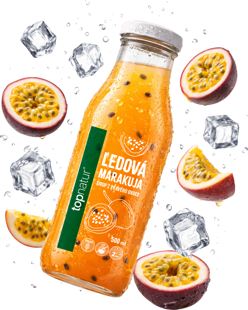 Topnatur Ledová marakuja - sirup z pravého ovoce 500 ml
