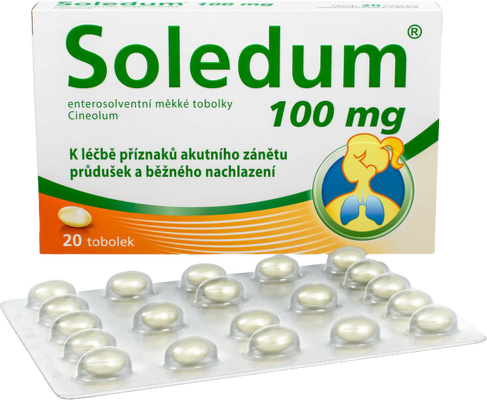 Soledum 100 mg 20 měkkých tobolek