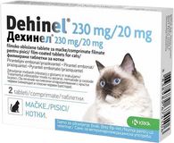 Dehinel 230 mg/20 mg pro kočky tablety 2 ks