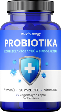 MOVit Energy Probiotika komplex laktobacilů a bifidobakterií 90 kapslí