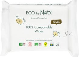 Eco by Naty Vlhčené ubrousky nature babycare bez vůně pro citlivou pokožku 20 ks