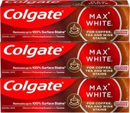 Colgate Zubní pasta Max White One Coffee, Tea & Wine 3 x 75 ml