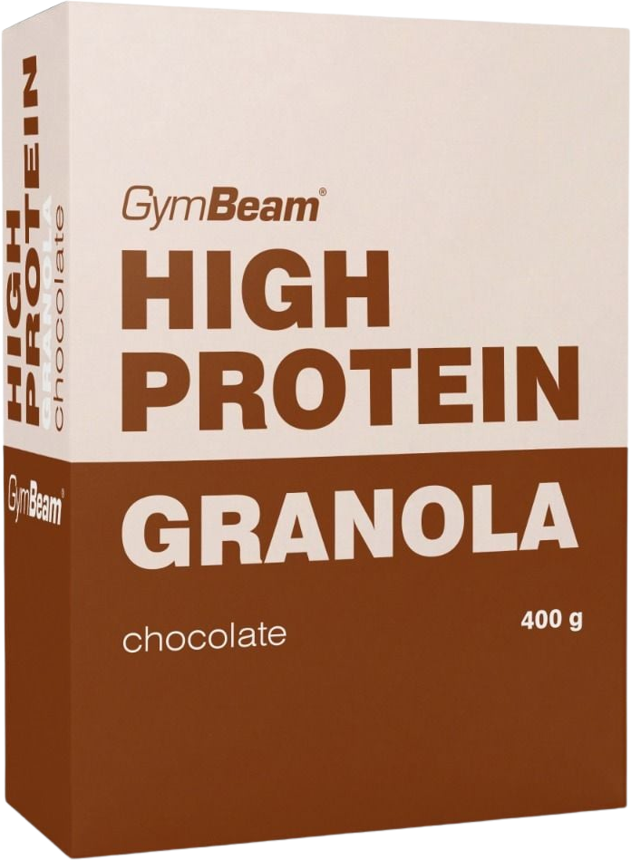 GymBeam Granola s vysokým obsahem bílkovin, čokoláda 400 g
