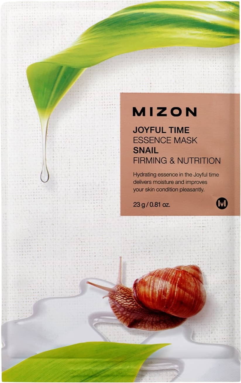 Mizon Joyful Time Essence Mask Snail Vyživující plátýnková maska se zpevňujícím účinkem 23 g