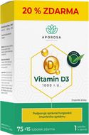 Aporosa Vitamin D3 1000 I.U. 90 kapslí