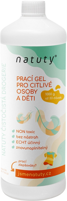 Natuty Prací gel pro citlivé osoby a děti 1 l