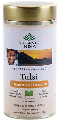 Čaj Tulsi Honey Chamomile, sypaný bio