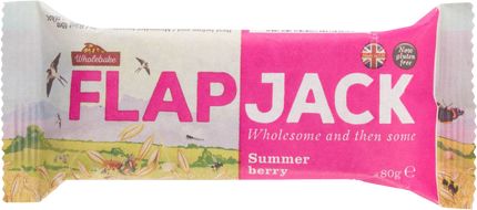 Wholebake Flapjack ovesný malina-jahoda bezlepkový 80 g