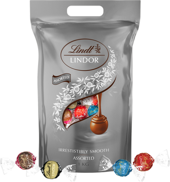 Lindt Lindt Lindor čokoládové pralinky směs stříbrný mix 1000 g