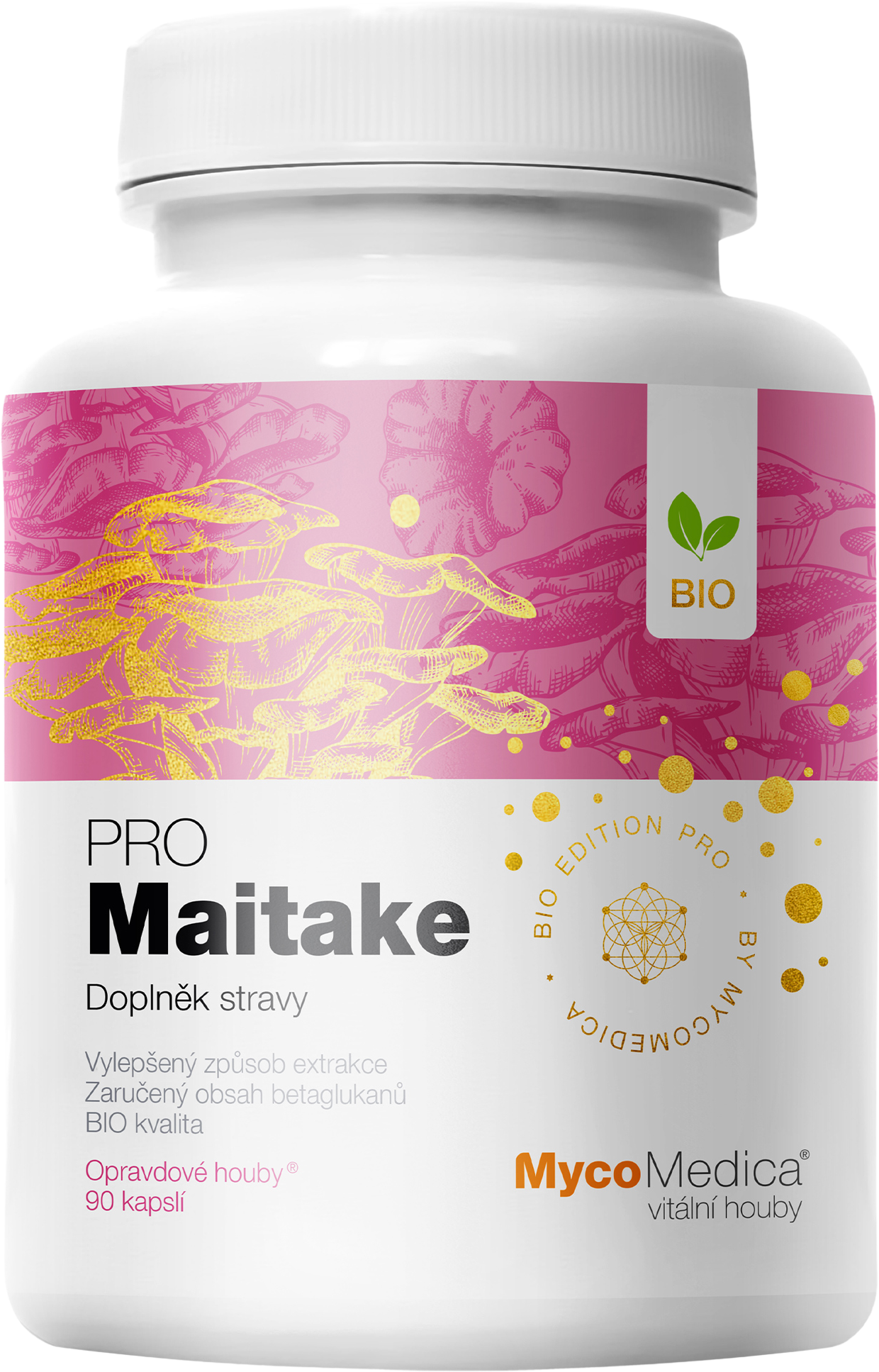 MycoMedica BIO Maitake PRO 90 kapslí