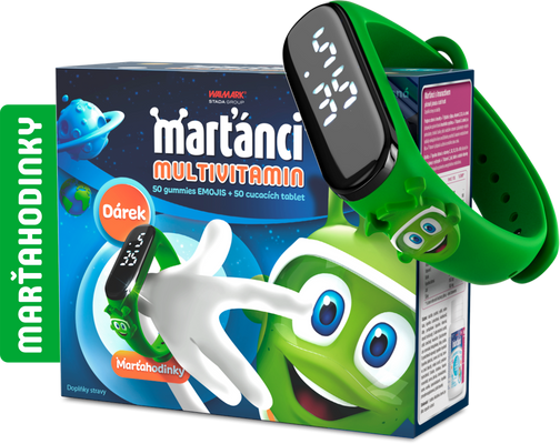 Marťánci multivitamin MIX 50+50 tablet + DÁREK Marťahodinky