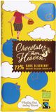 Chocolates from Heaven BIO hořká čokoláda s borůvkami 72% 100 g