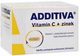 Additiva Vitamin C + zinek 80 tobolek