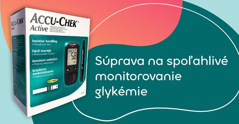 ACCU-CHEK Active Kit glukomer + príslušenstvo na monitorovanie glykémie