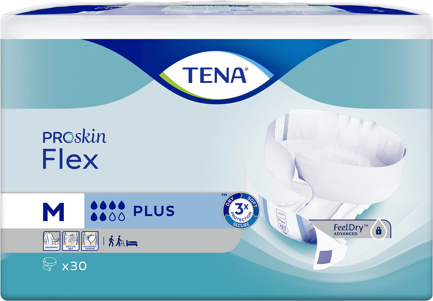 Tena Flex Plus Medium Inkontinenční kalhotky 30 ks