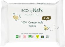 Eco by Naty Vlhčené ubrousky ECO bez vůně - pro citlivou pokožku, cestovní balení 20 ks