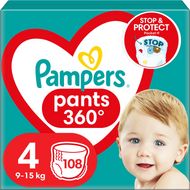 Pampers Active Baby Pants Kalhotkové plenky vel. 4, 9-15 kg, 108 ks