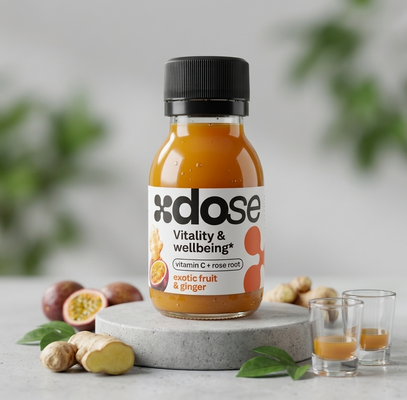 Xdose Vitality & Wellbeing - exotické ovoce & zázvor