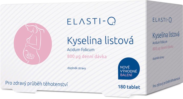 Elasti-Q Kyselina listová 800, 180 tablet