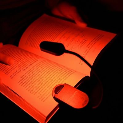 Lunesto LED Lampička na čtení bez modré složky s clip-on černá