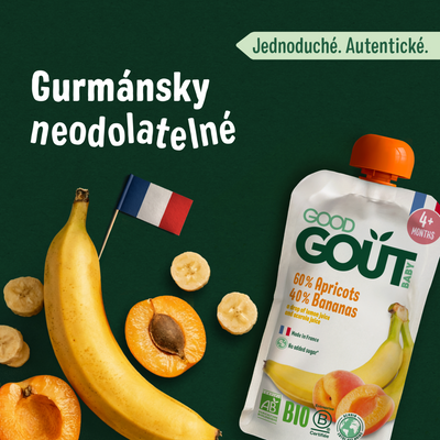 Good Goût BIO Meruňka s banánem 120 g