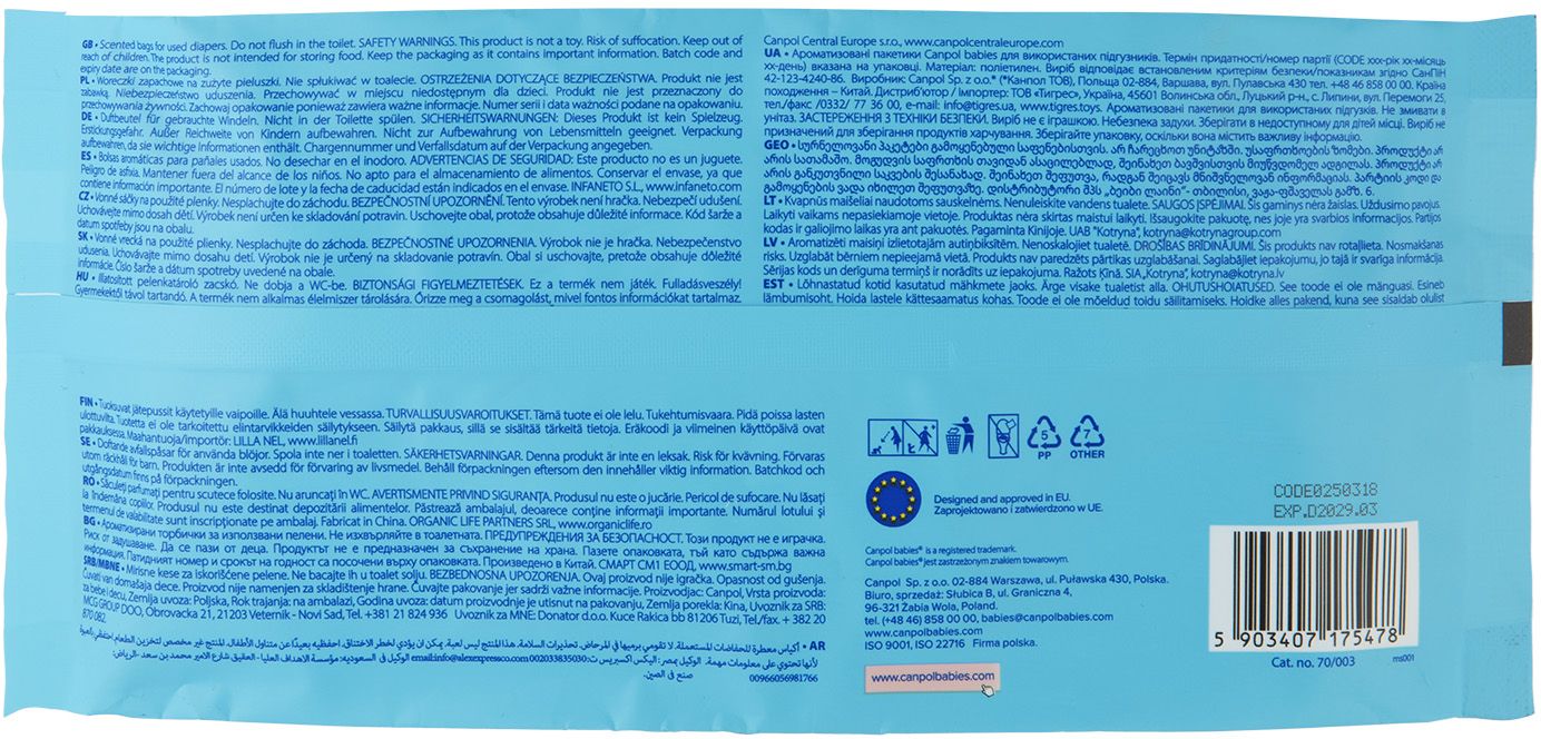 Canpol babies Voňavé sáčky na pleny 100 ks