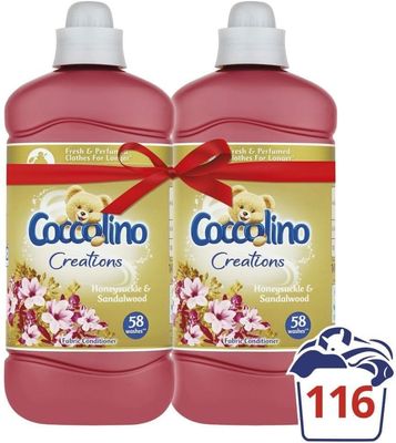 Coccolino Crations aviváž Honeysuckle & Sandalwood 2x1,45l 2 x 1.45 l