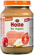 Holle bio dětská přesnídávka Hruška, jablko a špaldové vločky 190 g