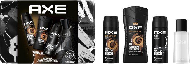 Axe Black & Dark Temptation Vánoční balíček pro muže 4 ks
