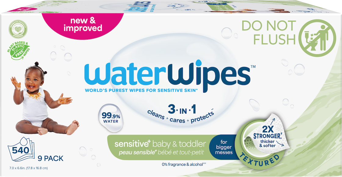 Waterwipes Ubrousky vlhčené bez obsahu plastů Soapberry 9 x 60 ks