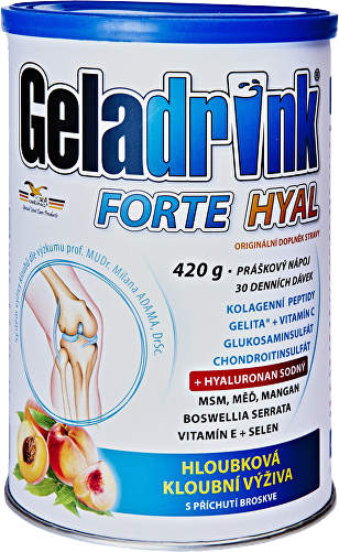 Geladrink FORTE HYAL Práškový nápoj broskev 420 g
